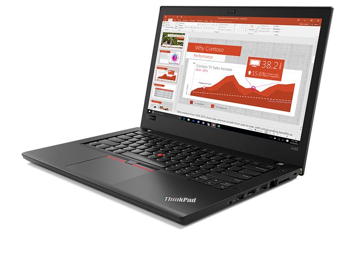 LENOVO THINKPAD A485 AMD Ryzen 5 PRO 2500U AMD Radeon™ Vega 8 Graphics 1GB  up to 4GB